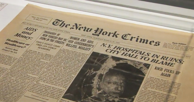 1989, ACT UP fake edition of NY Times